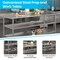 Emma and Oliver NSF Certified Stainless Steel 18 Gauge Work Table with 1.5" Backsplash and 2 Undershelves